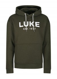 Luke 1977 Grand Soft Cotton Relaxed Fit Overhead Hoodie - Dark Green