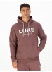 Luke 1977 Grand Soft Cotton Relaxed Fit Overhead Hoodie - Dark Mauve