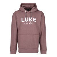 Luke 1977 Grand Soft Cotton Relaxed Fit Overhead Hoodie - Dark Mauve