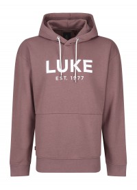 Luke 1977 Grand Soft Cotton Relaxed Fit Overhead Hoodie - Dark Mauve