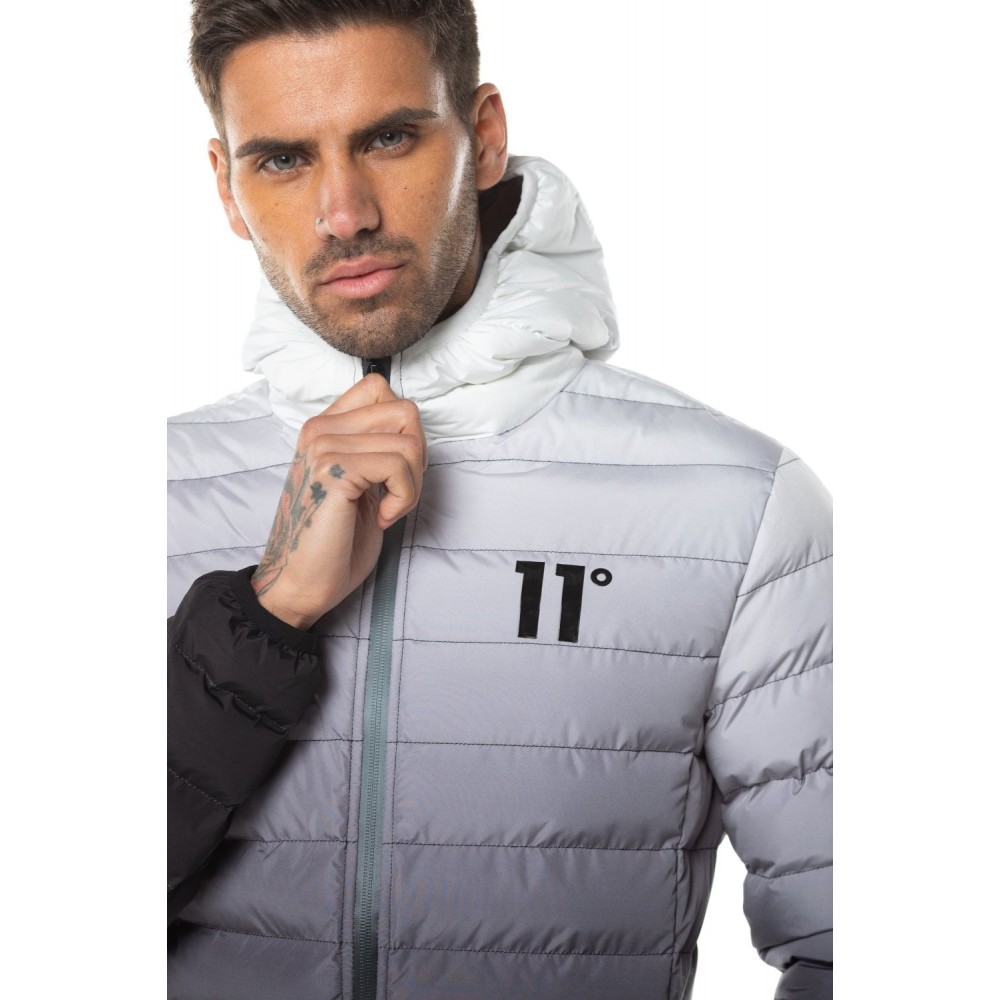 11 Degrees Space Puffer Jacket - Black/White