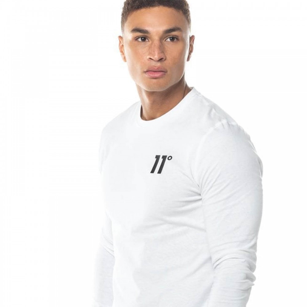 11 Degrees Core Long Sleeve T-Shirt - White