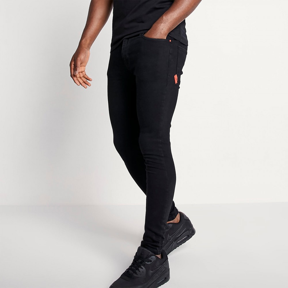 11 Degrees Sustainable Stretch Jeans Skinny Fit - Jet Black Wash