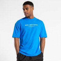 Bee Inspired Emerick Relaxed T-Shirt - Bright Blue