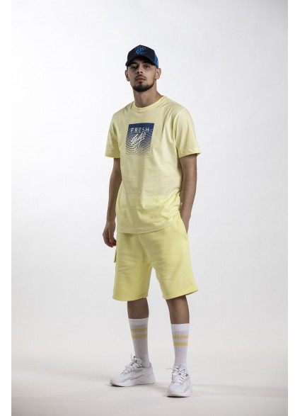 Fresh Ego Kid Cargo Pocket Yellow Shorts