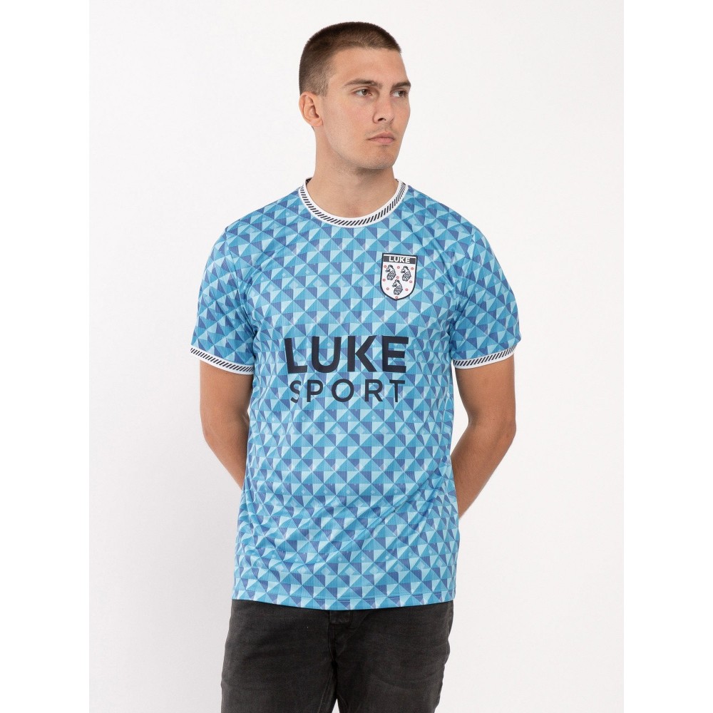 Luke 1977 Tears 90 Retro Football T-Shirt - Blue Mix