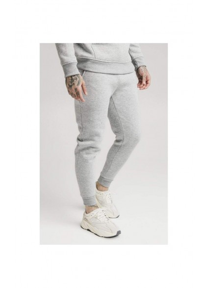 SikSilk Muscle Fit Jogger – Grey Marl