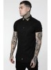 SikSilk S/S Venetian Shirt – Black