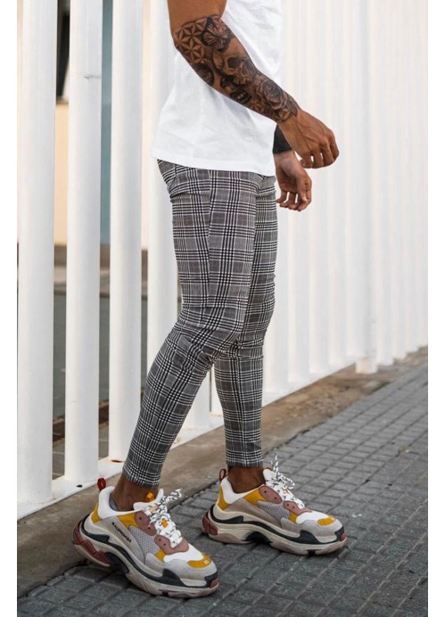Wales Check Spray On Jeans