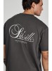 SikSilk Graphic T-Shirt - Grey