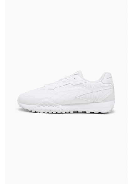 Puma Blktop Rider White Leather Trainers