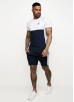 Gym King Contrast Panel Short - Navy/White