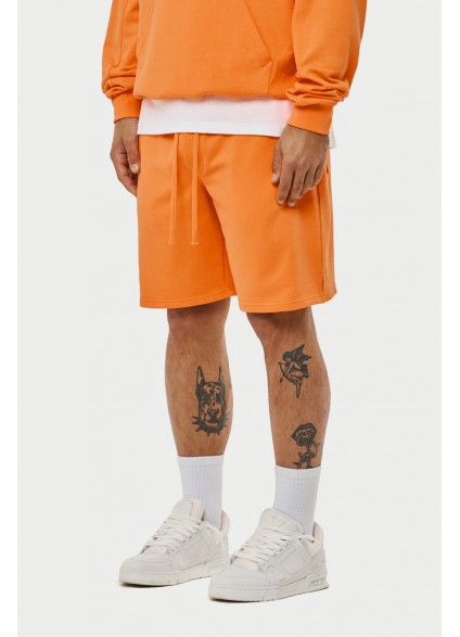 THE COUTURE CLUB CTRE HEAVYWEIGHT WASHED SHORTS - ORANGE