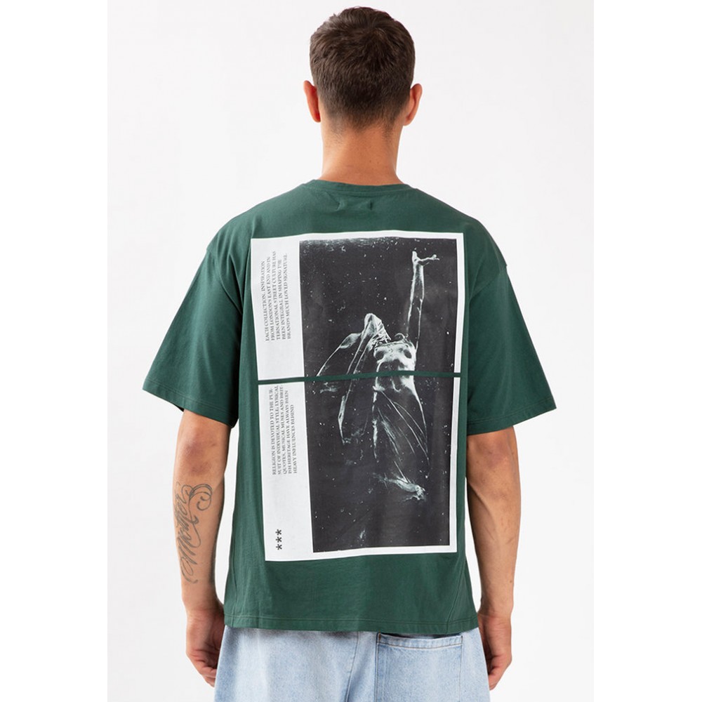 Religion Cut It T-shirt - Pine Green