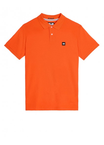 Weekend Offender Caneiros Polo Shirt - Orange Fuzz