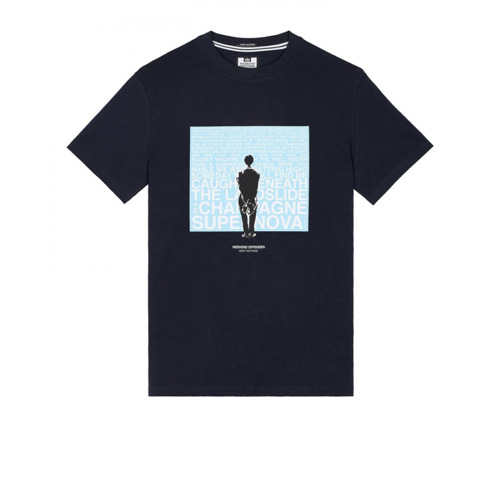 Weekend Offender Supernova Graphic T-Shirt - Black/Blue