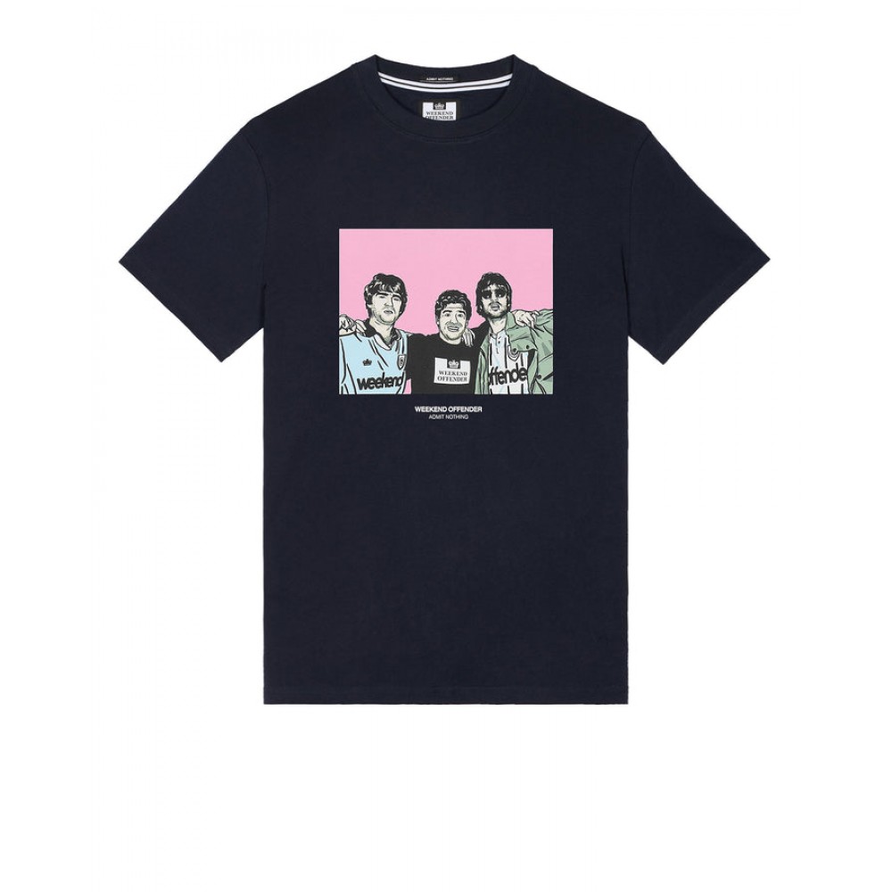 Weekend Offender Diego Graphic T-Shirt - Navy