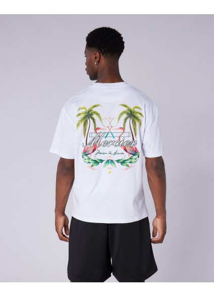 Mercier Palm Serve T-Shirt - White