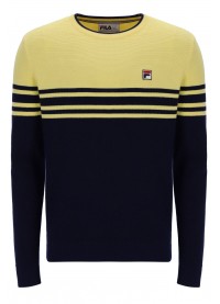 Fila Nate Crochet Knitted Sweatshirt - Popcorn Yellow