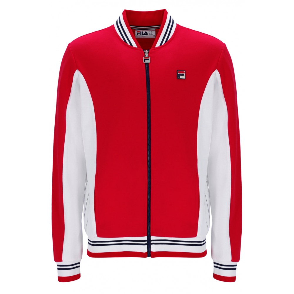 FILA SETTANTA BASEBALL TRACK JACKET - RED