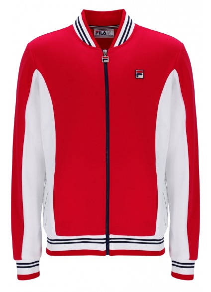 FILA SETTANTA BASEBALL TRACK JACKET - RED