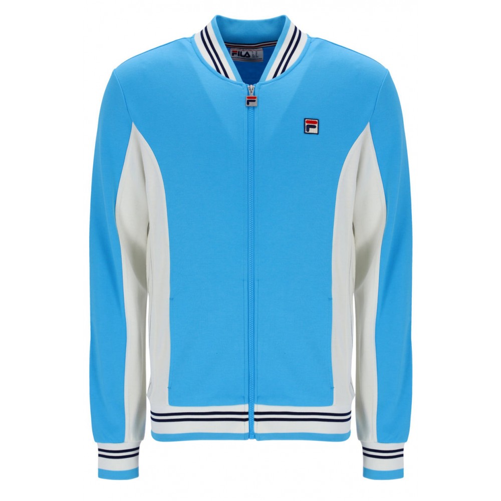 FILA SETTANTA BASEBALL TRACK JACKET - CYAN BLUE