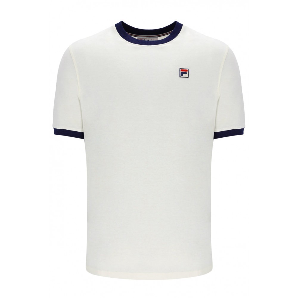 FILA MARCONI ESSENTIAL RINGER T-SHIRT - WHITE/    FILA NAVY