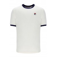 FILA MARCONI ESSENTIAL RINGER T-SHIRT - WHITE/    FILA NAVY