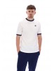 FILA MARCONI ESSENTIAL RINGER T-SHIRT - WHITE/    FILA NAVY