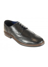 Front Morrison Brogue Shoe - Black