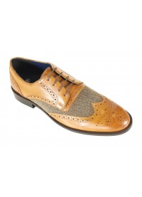 Front Chester Brogue Shoe - Tan