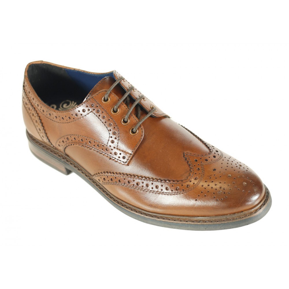 Front Morrison Brogue Shoe - Brown