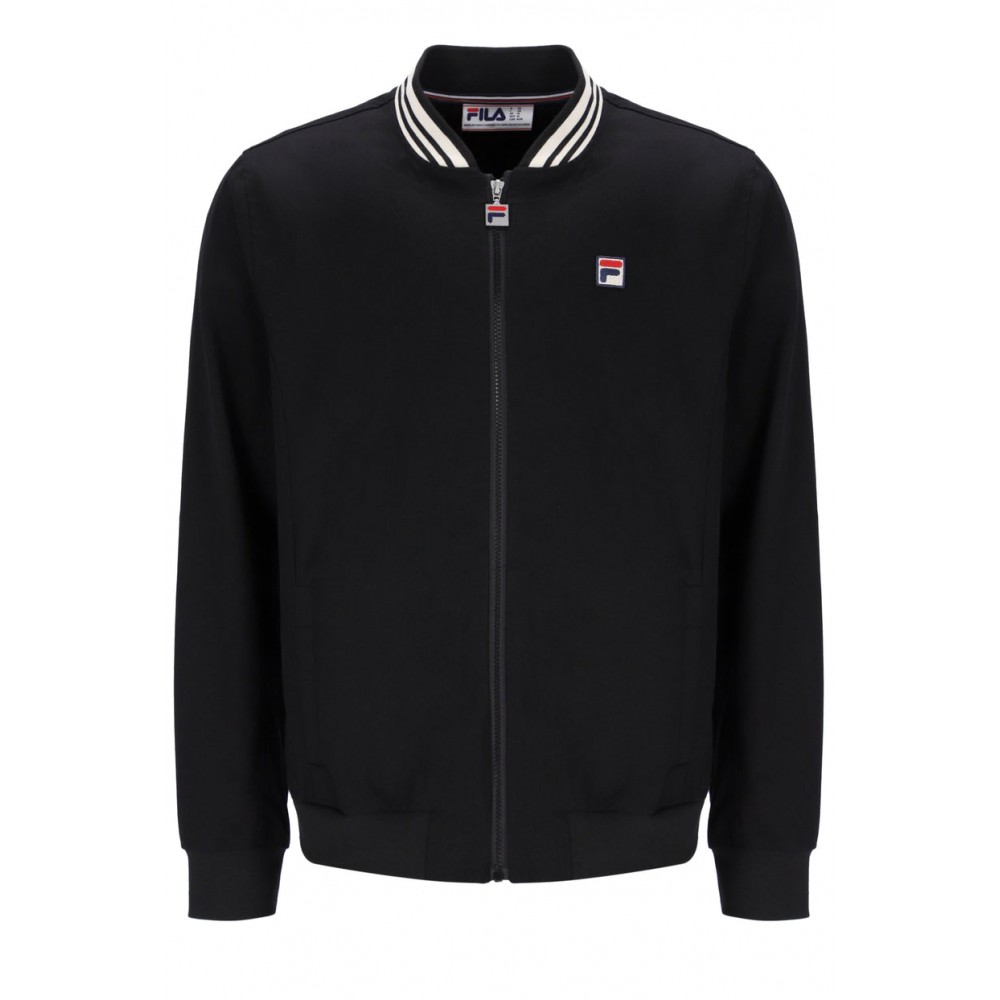 FILA STEFANO ARCHIVE INFLUENCE TWILL JACKET - BLACK