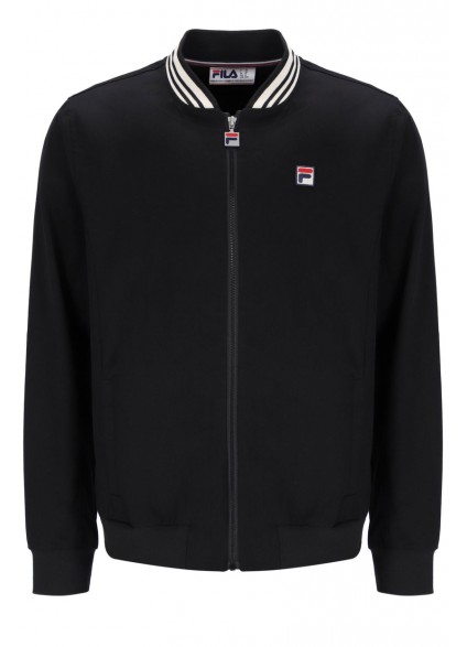 FILA STEFANO ARCHIVE INFLUENCE TWILL JACKET - BLACK