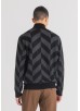 ANTONY MORATO REGULAR-FIT SWEATER GEOMETRIC PATTERN - BLACK